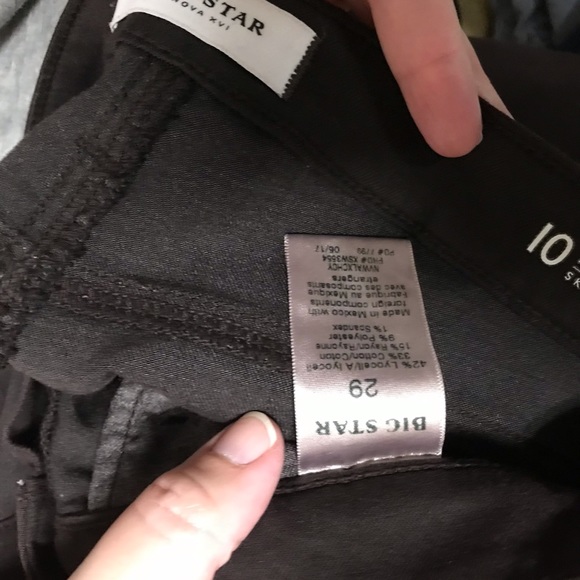 Big Star Alex skinny stretch jean in deep brown. - Picture 2 of 3